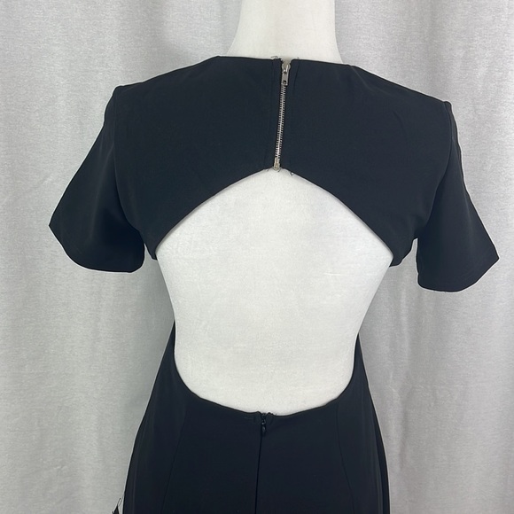Lulus Art of Style Black Bodycon Backless Midi Dress Womens Size M NWT - Picture 7 of 16